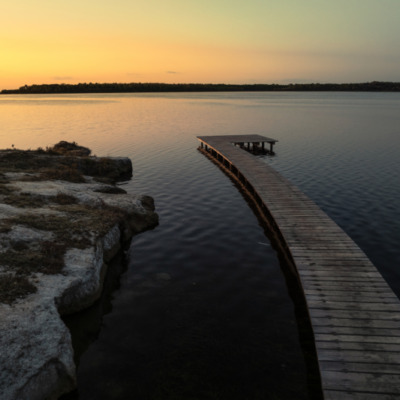 Lever de soleil à l'étang d'Urbinu