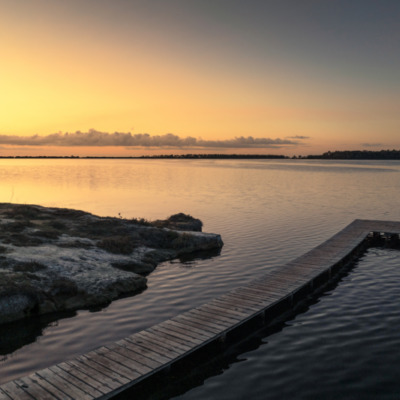 Lever de soleil à l'étang d'Urbinu