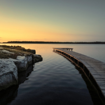 Lever de soleil à l'étang d'Urbinu