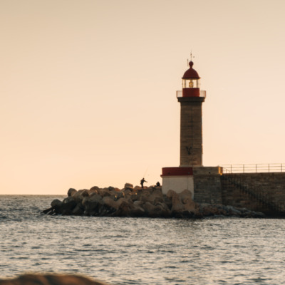 Vieux port de Bastia au lever  de soleil