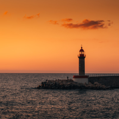Vieux port de Bastia au lever de soleil