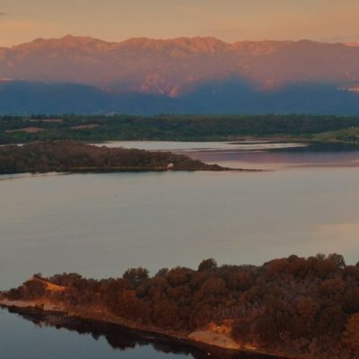 Lever de soleil à l'étang d'Urbinu