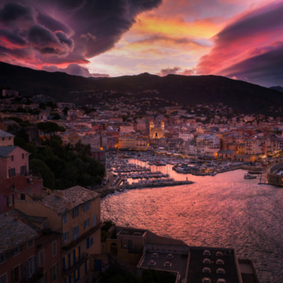 Coucher de soleil sur Bastia