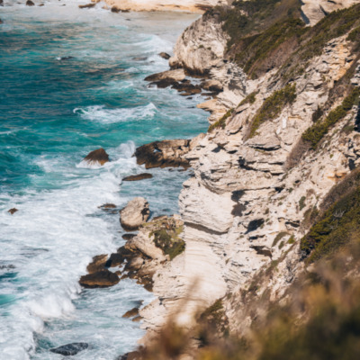 Tempête sur les falaises de Bonifacio