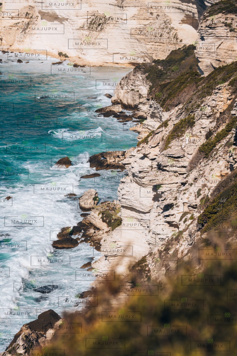 Tempête sur les falaises de Bonifacio