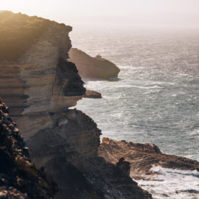 Tempête sur les falaises de Bonifacio