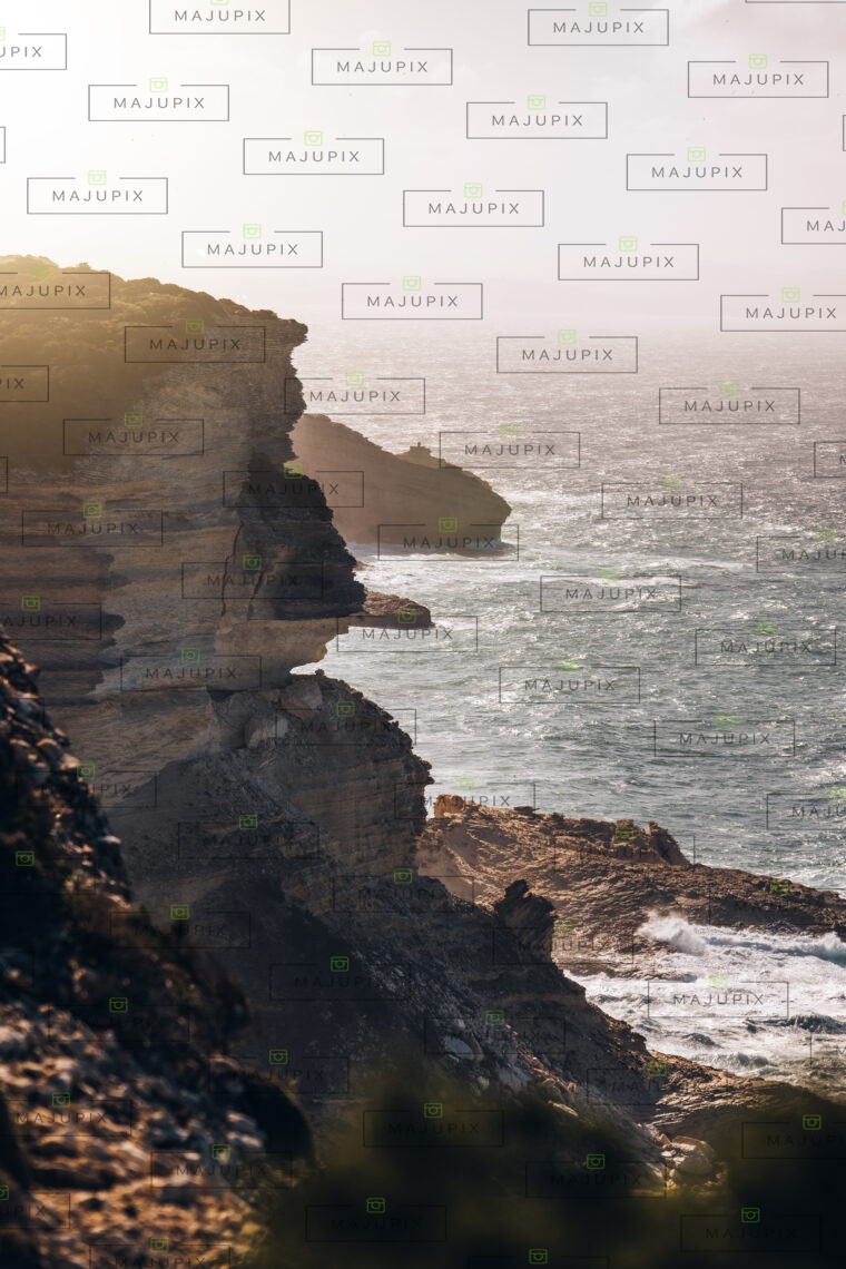 Tempête sur les falaises de Bonifacio