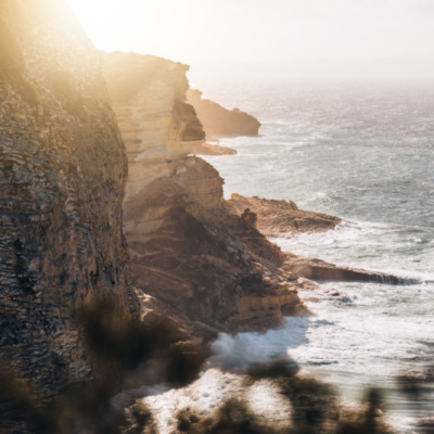 Tempête sur les falaises de Bonifacio