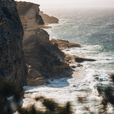 Tempête sur les falaises de Bonifacio