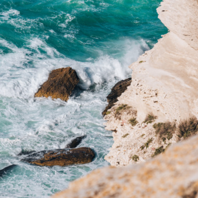 Tempête sur les falaises de Bonifacio