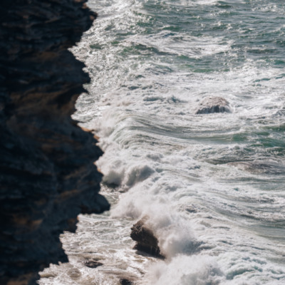 Tempête sur les falaises de Bonifacio