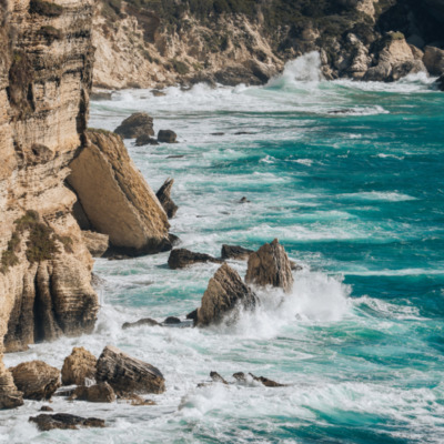 Tempête sur les falaises de Bonifacio
