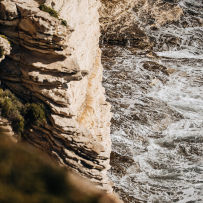 Tempête sur les falaises de Bonifacio