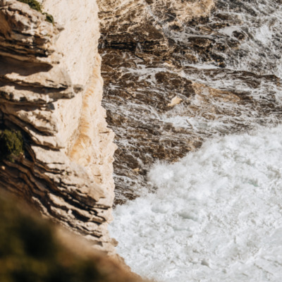 Tempête sur les falaises de Bonifacio
