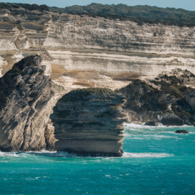 Tempête sur les falaises de Bonifacio