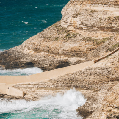 Tempête sur les falaises de Bonifacio