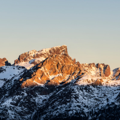 La Paglia Orba au lever de soleil