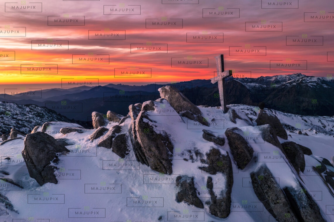 Coucher de soleil au Monte Renosu