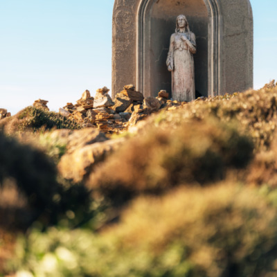 Statue de Sainte Devote au Moulin Mattei