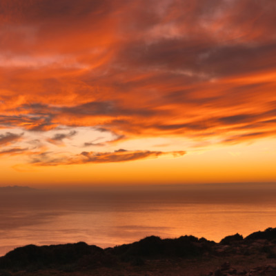 Coucher de soleil depuis le Moulin Mattei