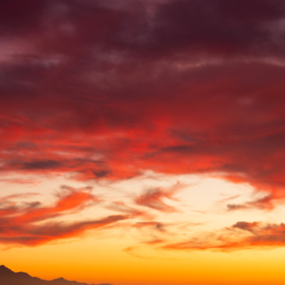 Coucher de soleil depuis le Moulin Mattei