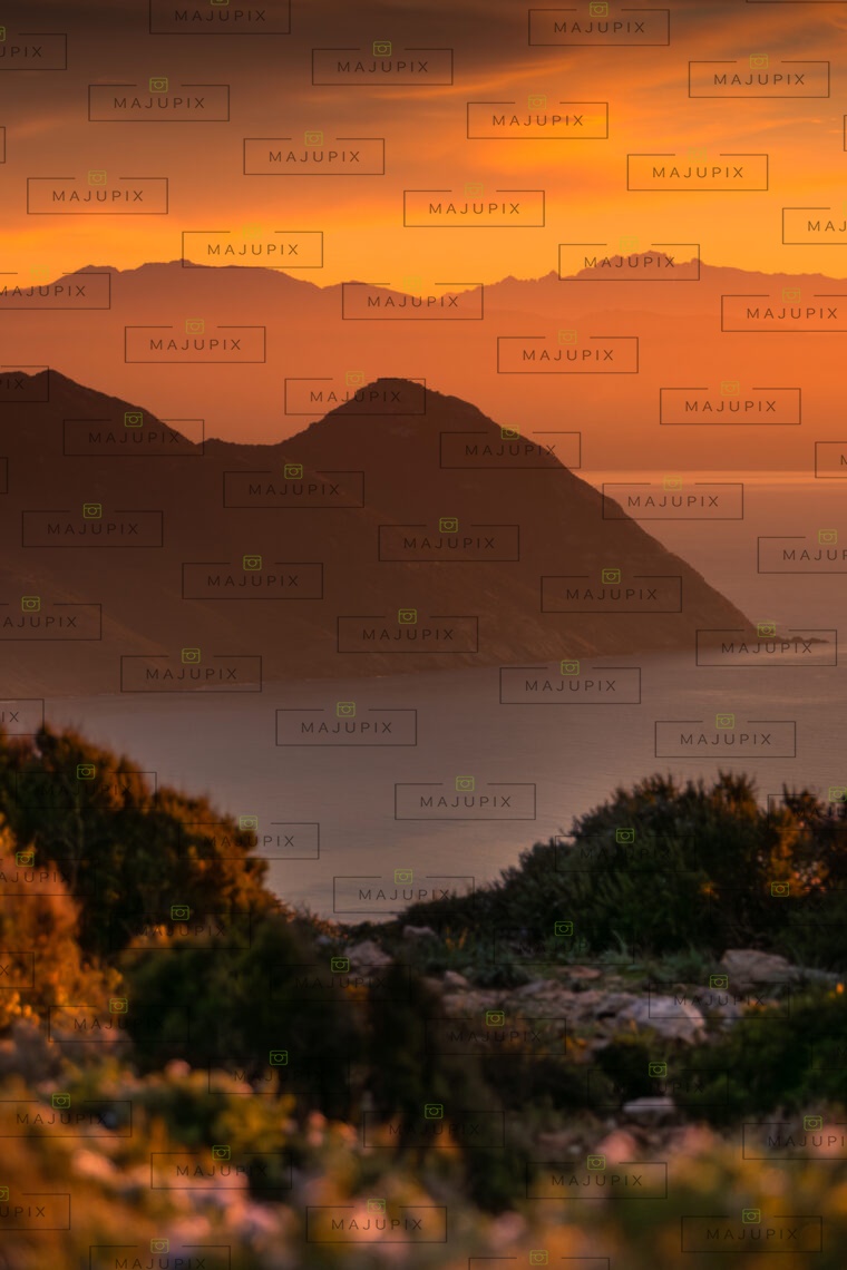 Coucher de soleil depuis le  Moulin Mattei