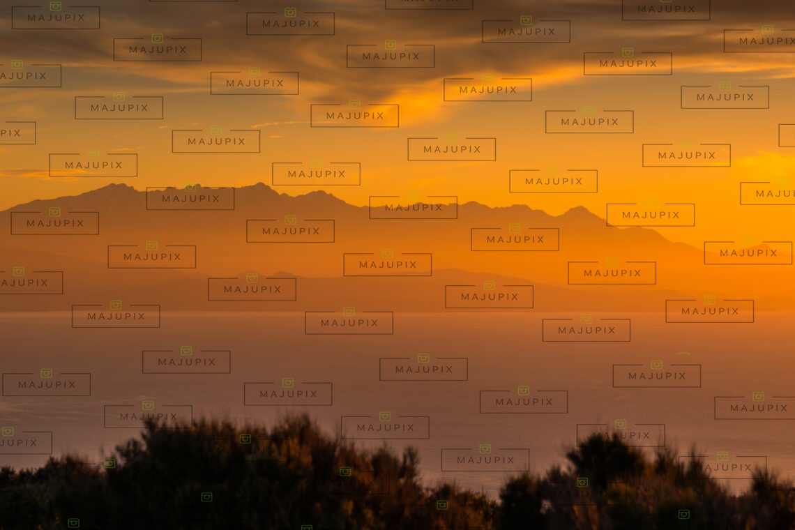 Coucher de soleil depuis le Moulin Mattei