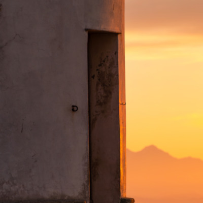 Le Moulin Mattei au coucher de soleil