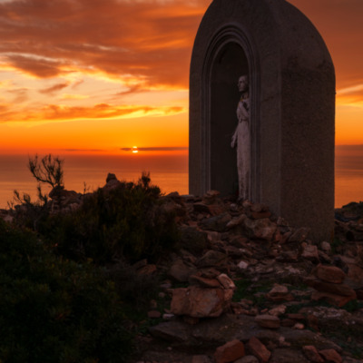 Statue de Sainte Devote au Moulin Mattei