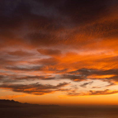 Coucher de soleil depuis le  Moulin Mattei