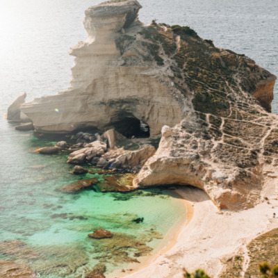 Plage de Pertusato à Bonifacio