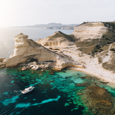 Plage de Pertusato à Bonifacio