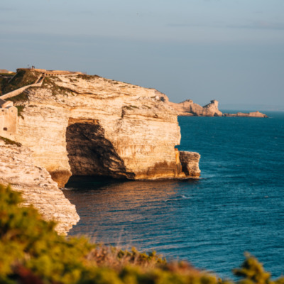 Falaises de Bonifacio depuis le phare de La Madonetta