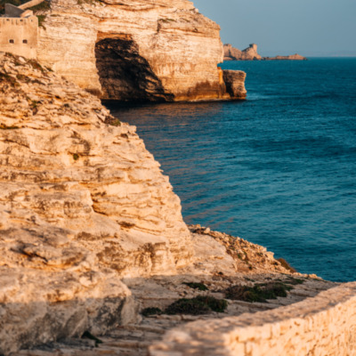 Falaises de Bonifacio depuis le phare de La Madonetta