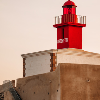 Phare de la Madonetta à Bonifacio au coucher de soleil