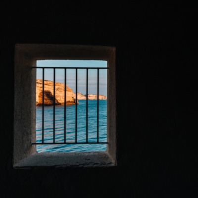 Les falaises de Bonifacio depuis le phare de la Madonetta