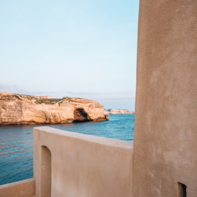 Les falaises de Bonifacio depuis le phare de la Madonetta