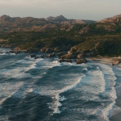 Plage de l'Ostriconi au coucher de soleil