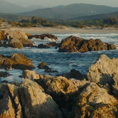 Plage de l'Ostriconi au coucher de soleil