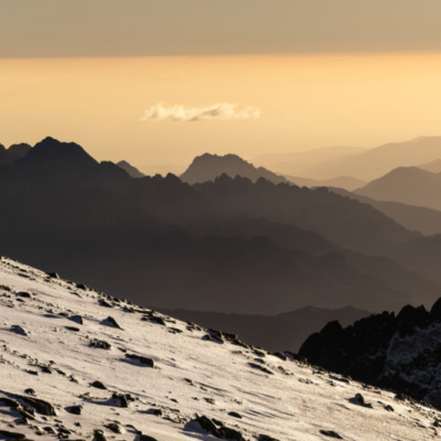 Coucher de soleil depuis le Monte Renosu