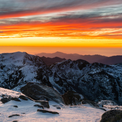 Coucher de soleil depuis le Monte Renosu