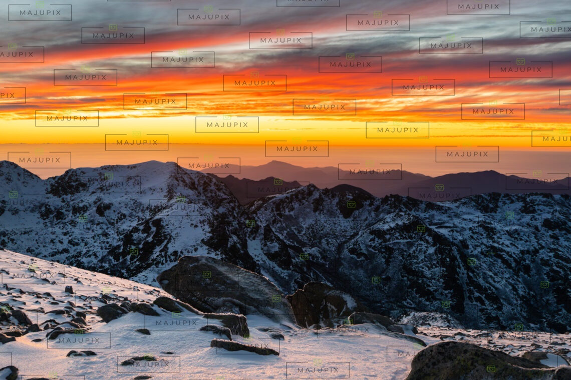 Coucher de soleil depuis le Monte Renosu