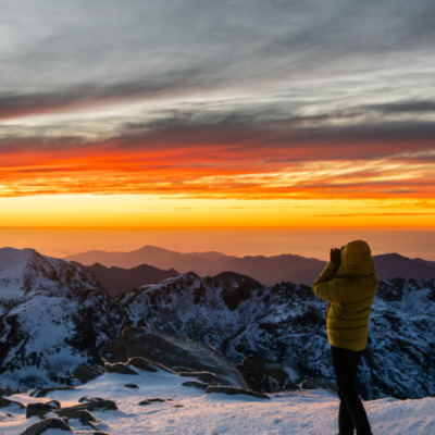 Coucher de soleil depuis le Monte Renosu