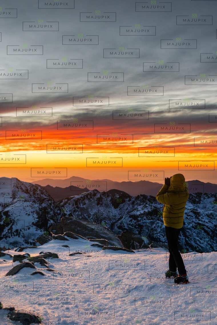 Coucher de soleil depuis le Monte Renosu