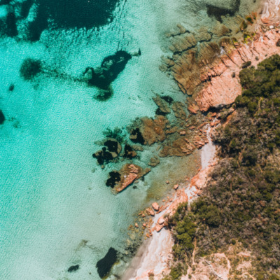 Plage de Rondinara à Bonifacio