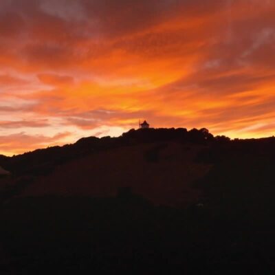 Le Moulin Mattei au coucher de soleil