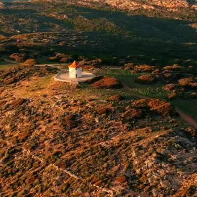 Le Moulin Mattei au coucher de soleil