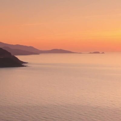 Plage de l'Ostriconi au coucher du soleil