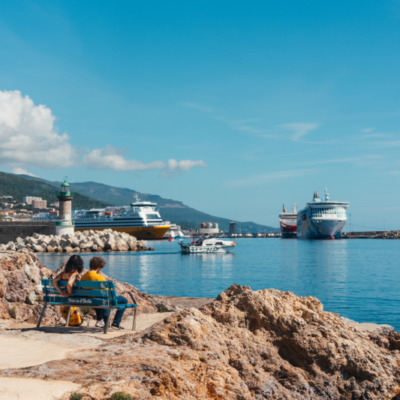 Port de Bastia en été