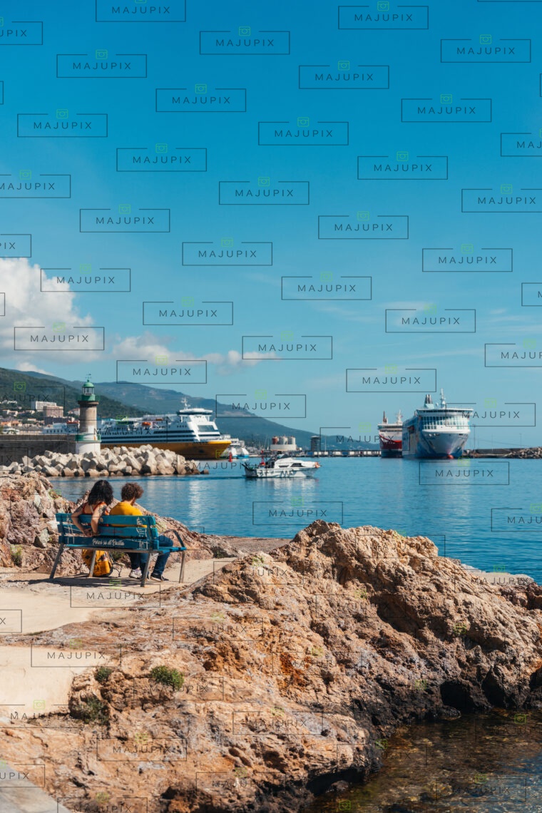 Port de Bastia en été